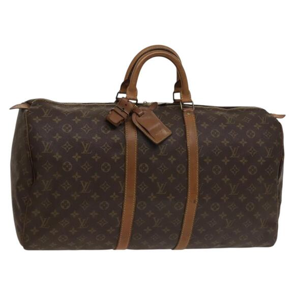LOUIS VUITTON Monogram Keepall 55 Boston Bag M41424 - Picture 1 of 16